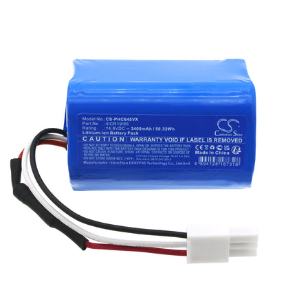 Replacement Battery for Philips PowerPro Aqua FC6400 – Vacuum – 3400mAh / 14.8V