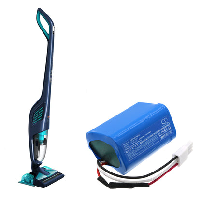 Replacement Battery for Philips PowerPro Aqua FC6400 – Vacuum – 3400mAh / 14.8V