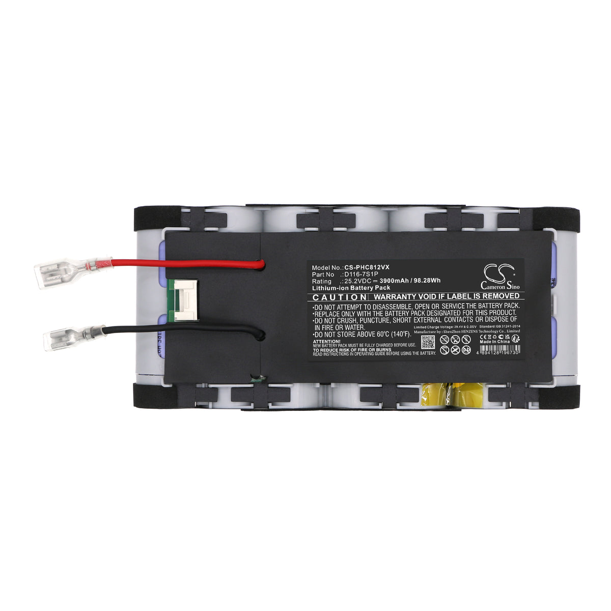 Replacement Battery for Philips Aqua Plus 8000 – Vacuum – 3900mAh / 25.2V