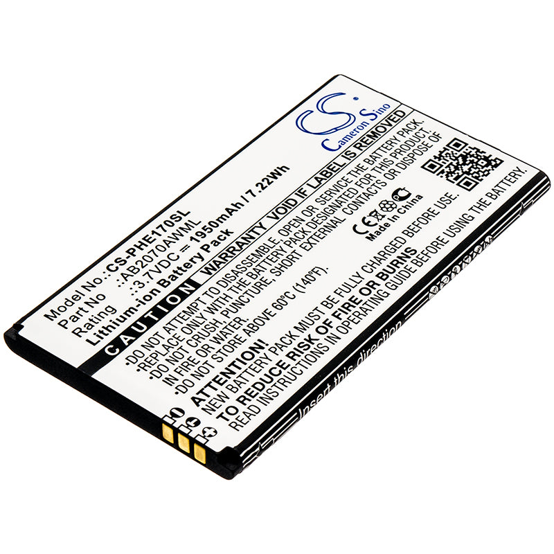 Replacement Battery for Philips E170 – Mobile, SmartPhone – 1950mAh / 3.7V - image 1