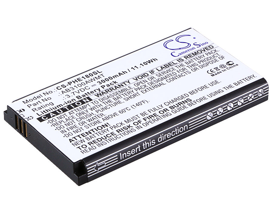 Replacement Battery for Philips Xenium E180 – Mobile, SmartPhone – 3000mAh / 3.7V - image 1
