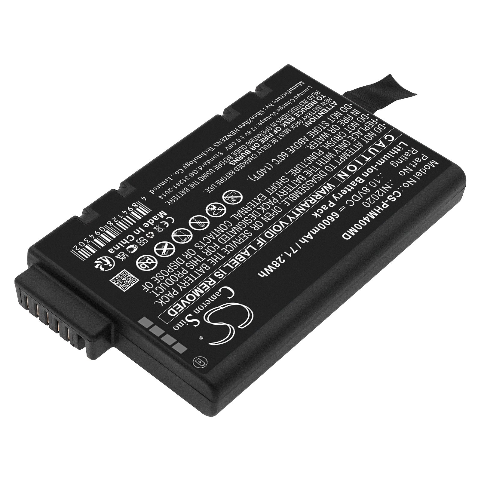 Replacement Battery for GE | Tektronix | FiberPa | Anritsu | Agilent Krautkramer USN 52R – Medical – 6600mAh / 10.8V - image 2