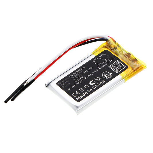 Replacement Battery for Philips CVR208 – Dashcam – 240mAh / 3.7V