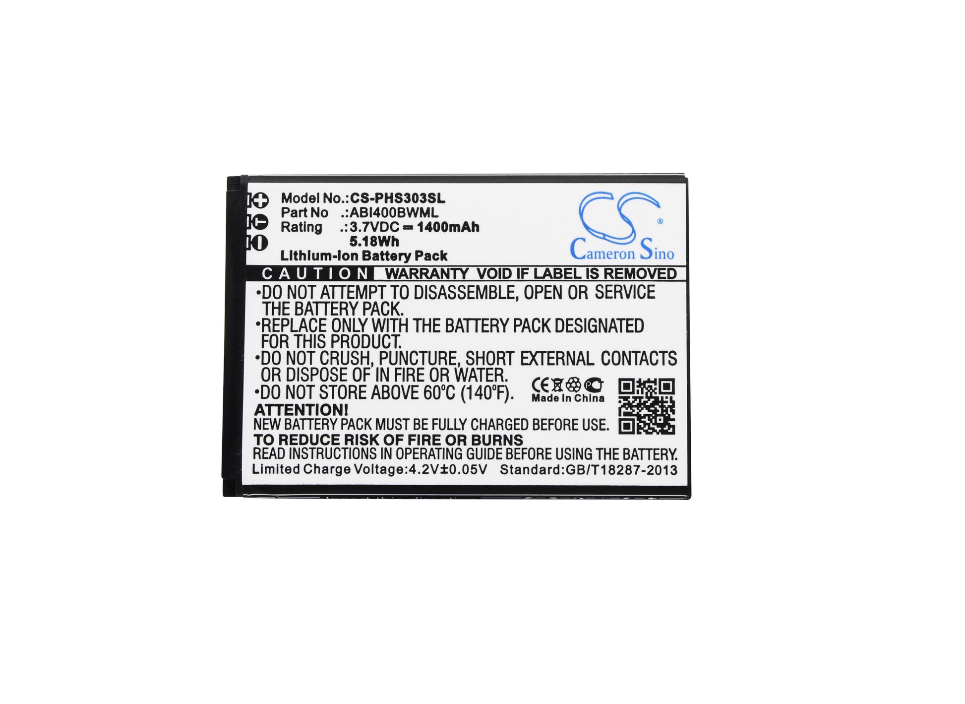 Replacement Battery for Philips Xenium S301 – Mobile, SmartPhone – 1400mAh / 3.7V - image 5