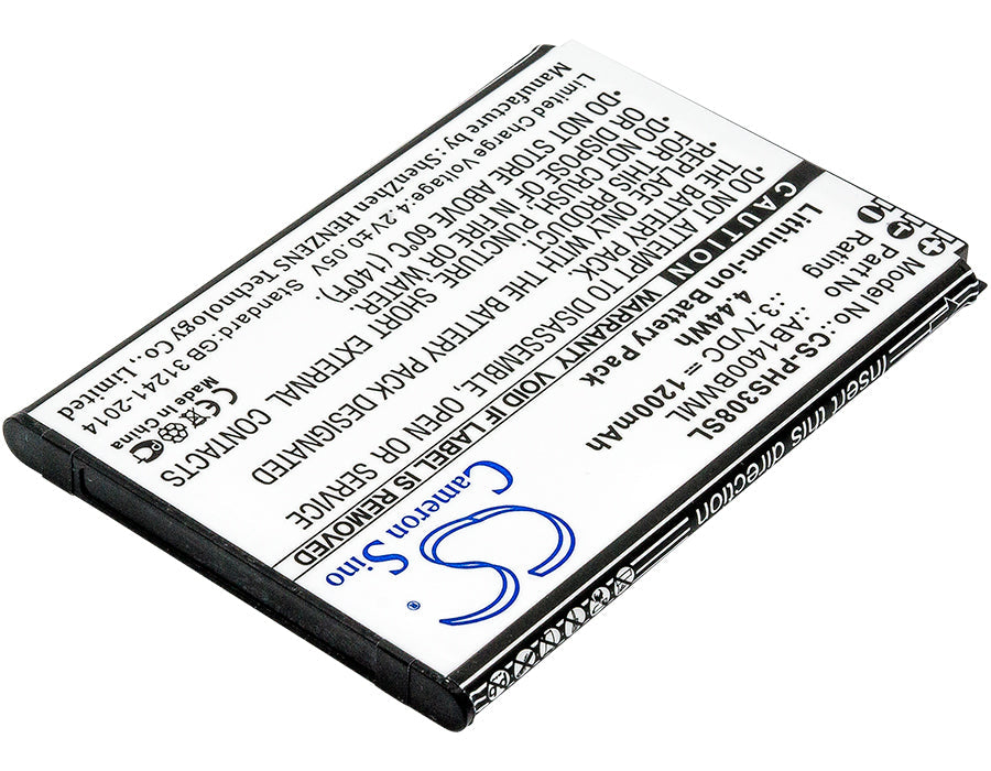 Replacement Battery for iNEW  U1 – Mobile, SmartPhone – 1200mAh / 4.44Wh / 3.7V