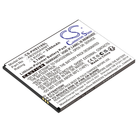 Replacement Battery for Philips Xenium S318 – Mobile, SmartPhone – 2300mAh / 3.8V - image 1
