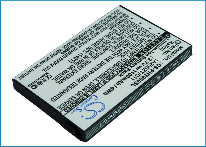 Replacement Battery for Philips  9@9T – Mobile, SmartPhone – 1100mAh / 3.7V