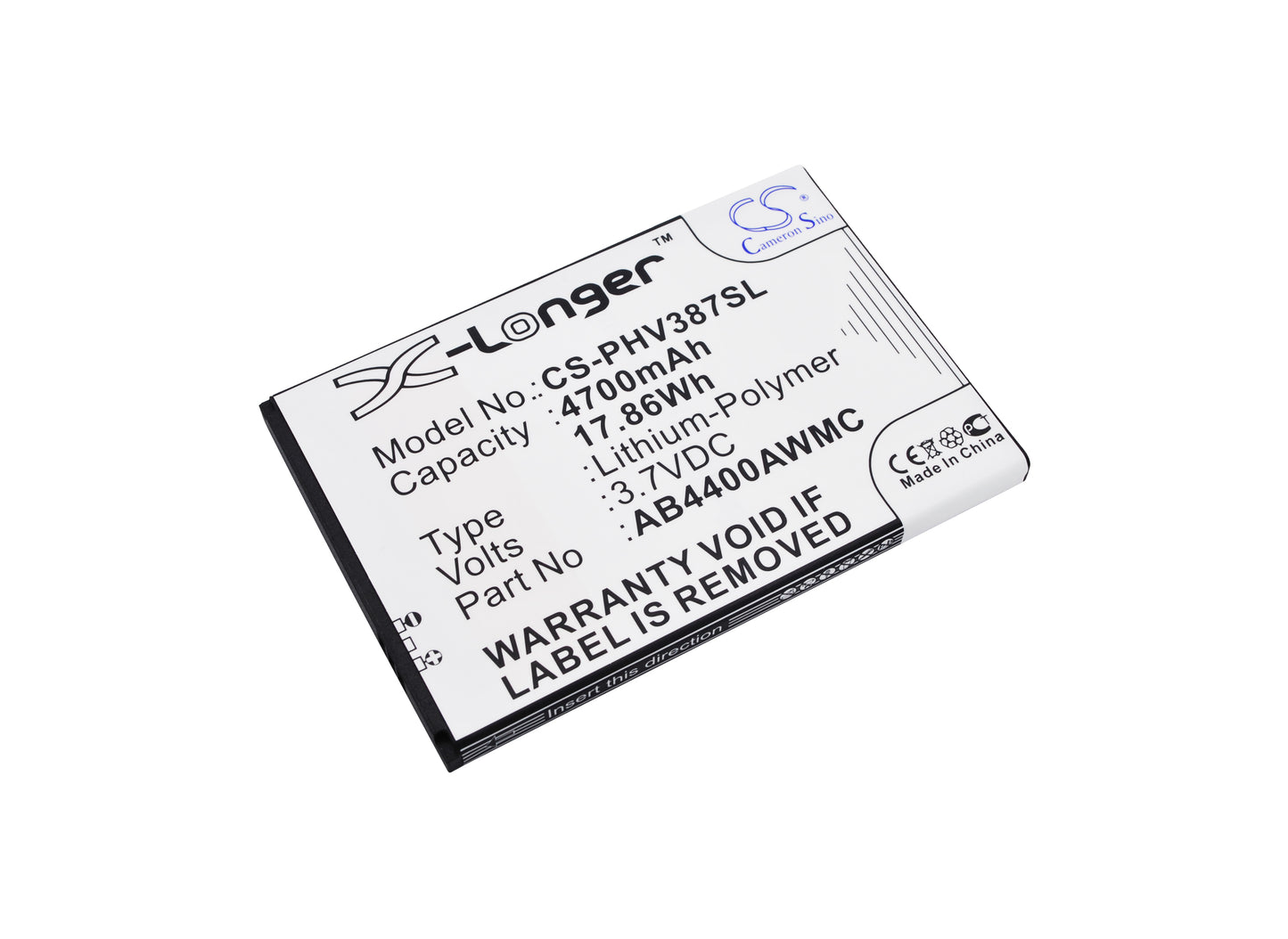 Replacement Battery for Philips Xenium V387 – Mobile, SmartPhone – 4700mAh / 3.7V - image 1