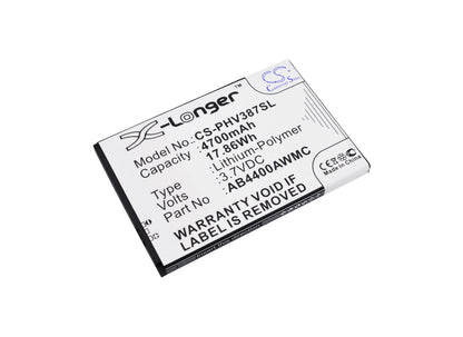 Replacement Battery for Philips Xenium V387 – Mobile, SmartPhone – 4700mAh / 3.7V - image 1