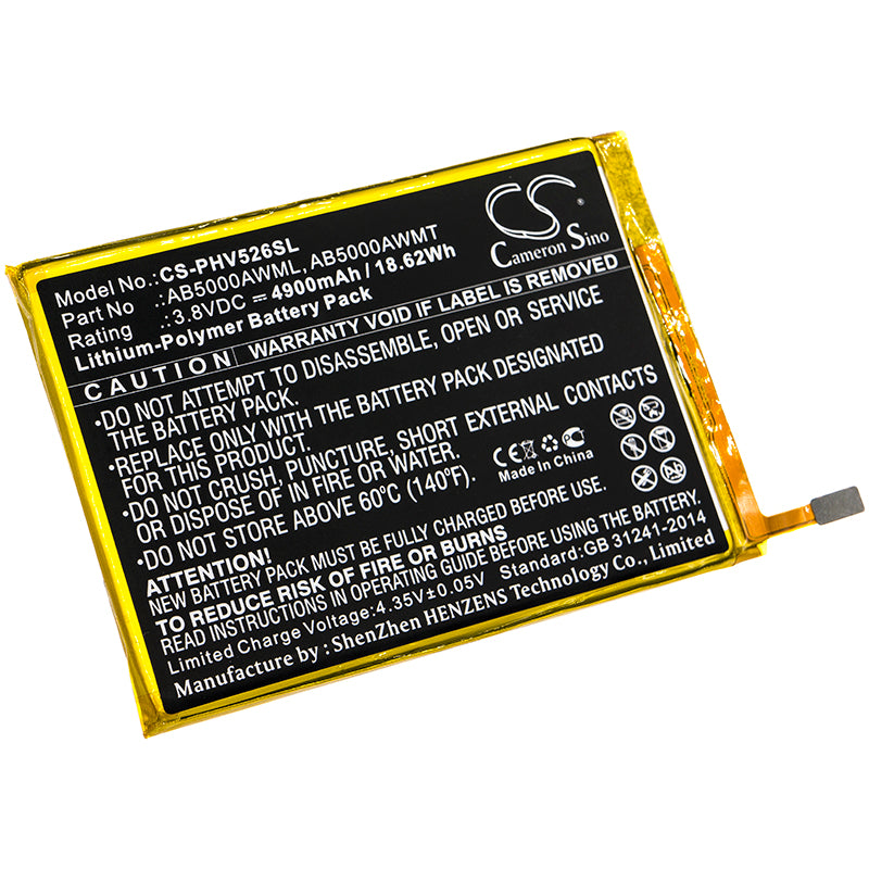 Replacement Battery for Philips V526 – Mobile, SmartPhone – 4900mAh / 3.8V - image 1