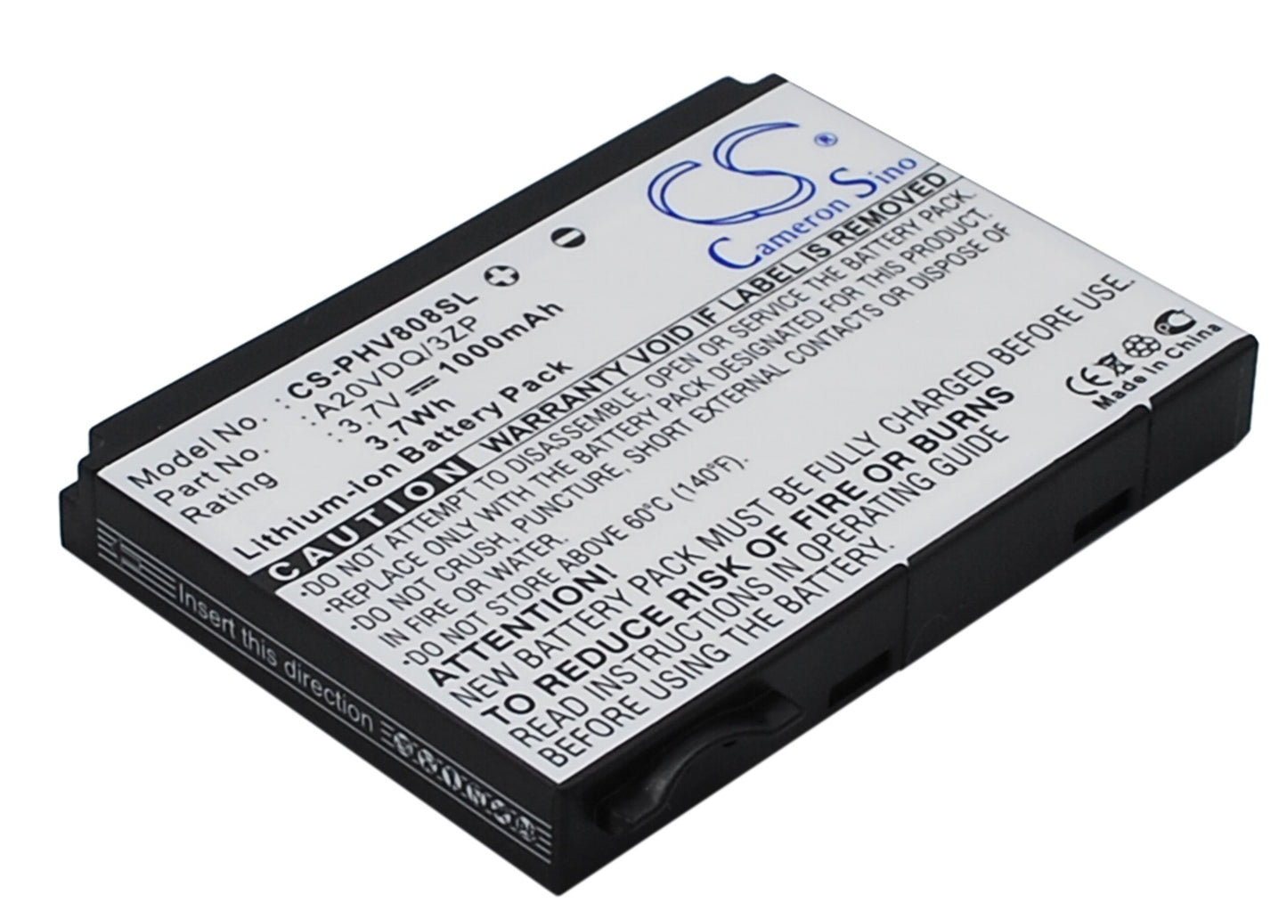 Replacement Battery for Philips Xenium V808 – Mobile, SmartPhone – 1000mAh / 3.7V - image 2