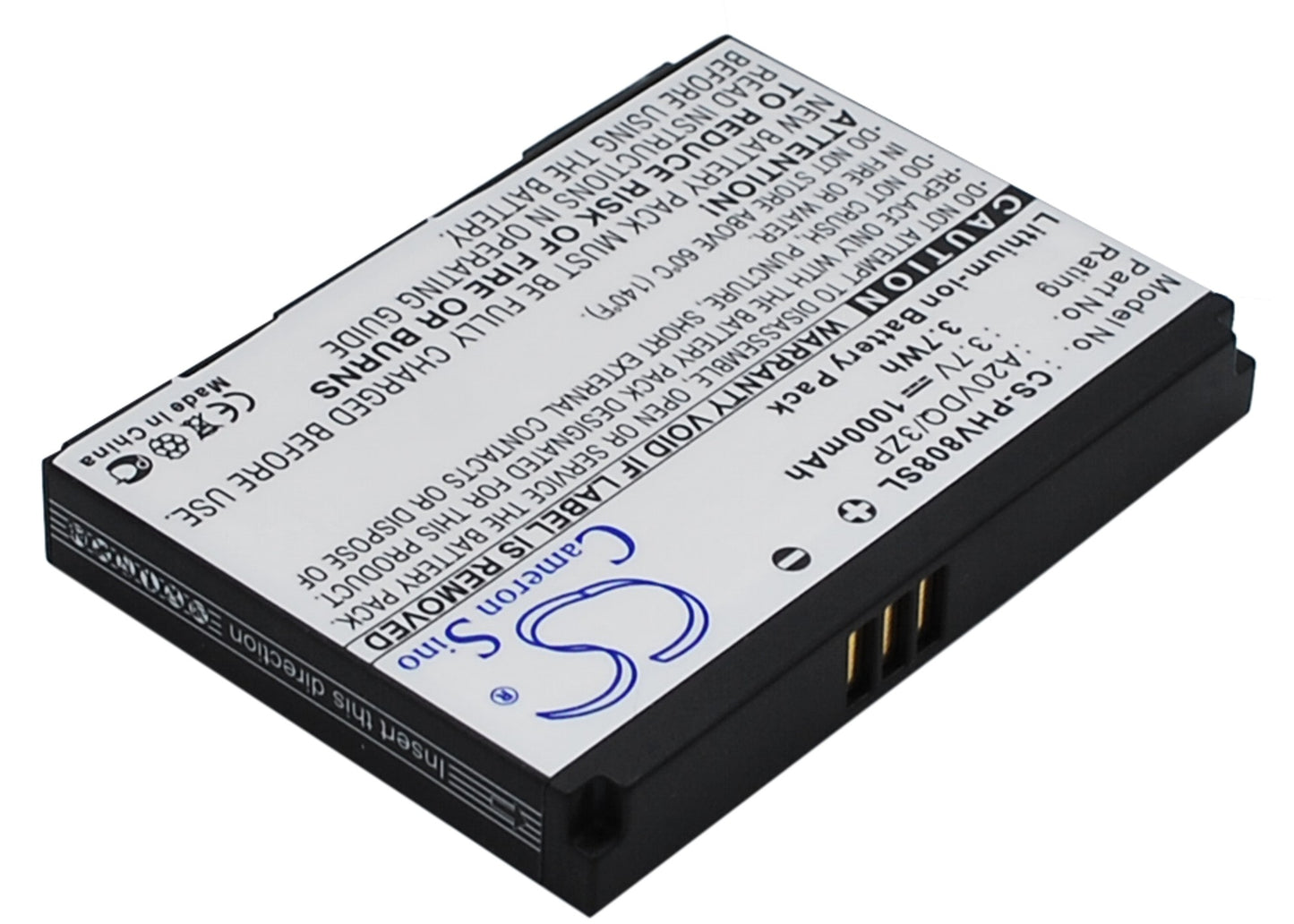 Replacement Battery for Philips Xenium V808 – Mobile, SmartPhone – 1000mAh / 3.7V - image 3