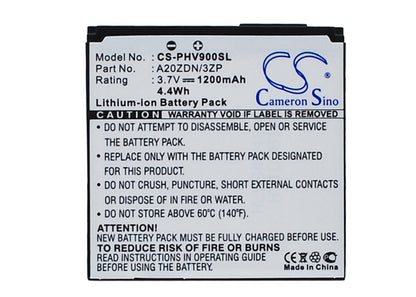 Replacement Battery for Philips Xenium V900 – Mobile, SmartPhone – 1200mAh / 3.7V - image 1