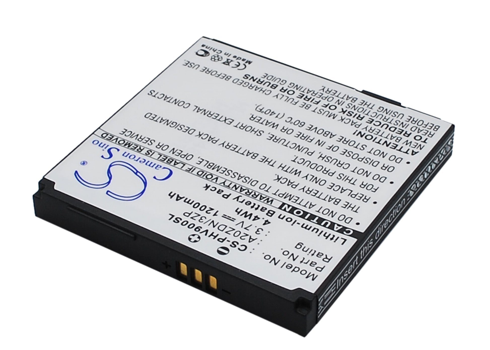 Replacement Battery for Philips Xenium V900 – Mobile, SmartPhone – 1200mAh / 3.7V - image 3