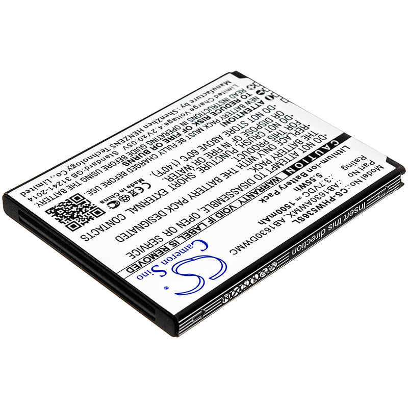 Replacement Battery for Philips Xenium W536 – Mobile, SmartPhone – 1500mAh / 3.7V - image 2