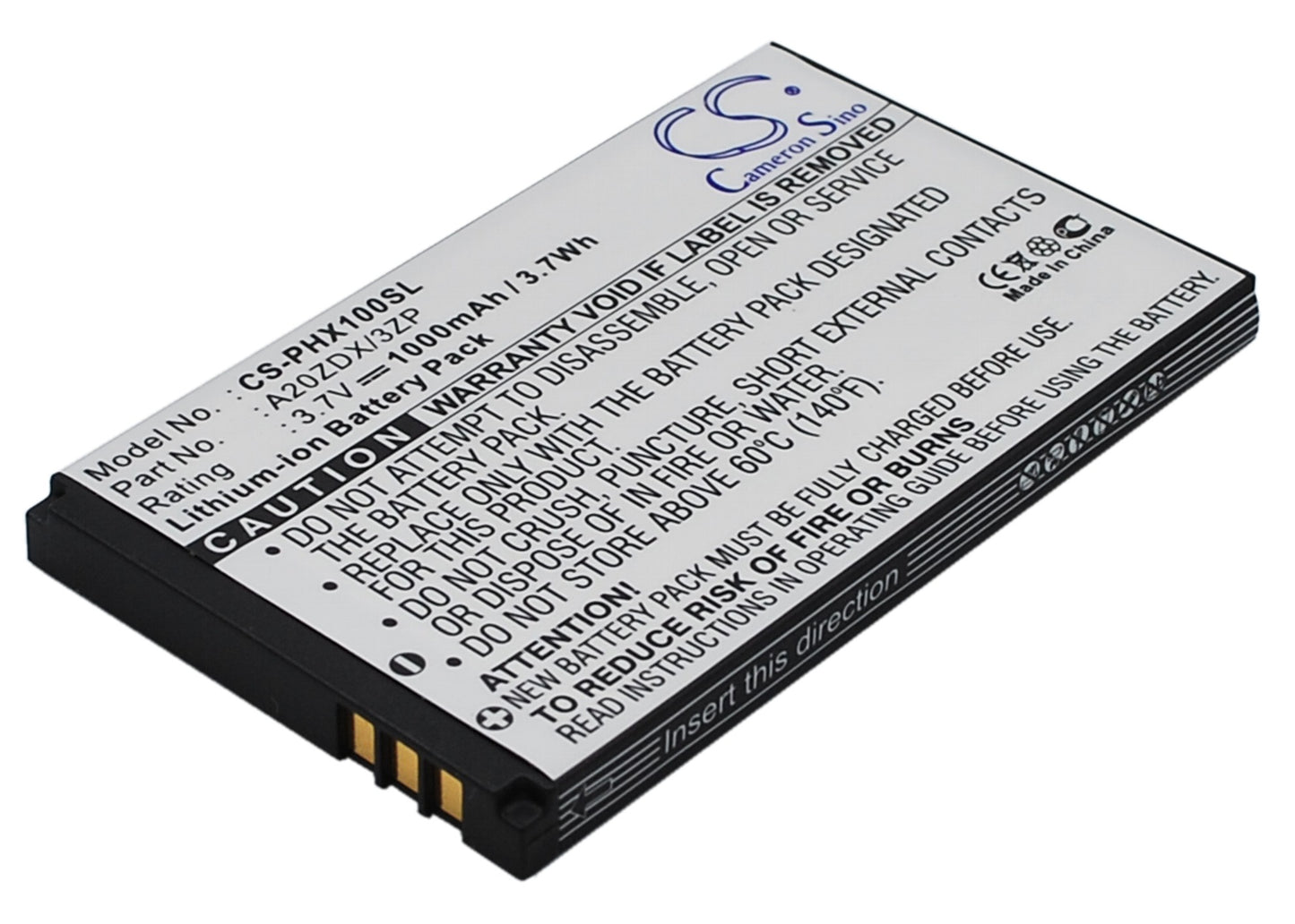 Replacement Battery for Philips Xenium X100 – Mobile, SmartPhone – 1000mAh / 3.7V - image 1