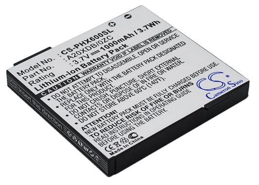 Replacement Battery for Philips  Xenium X600 – Mobile, SmartPhone – 1000mAh / 3.7V