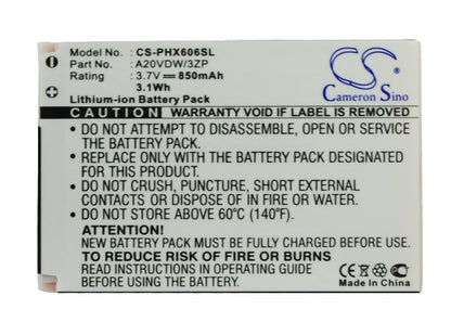 Replacement Battery for Philips  Xenium X606 – Mobile, SmartPhone – 850mAh / 3.7V