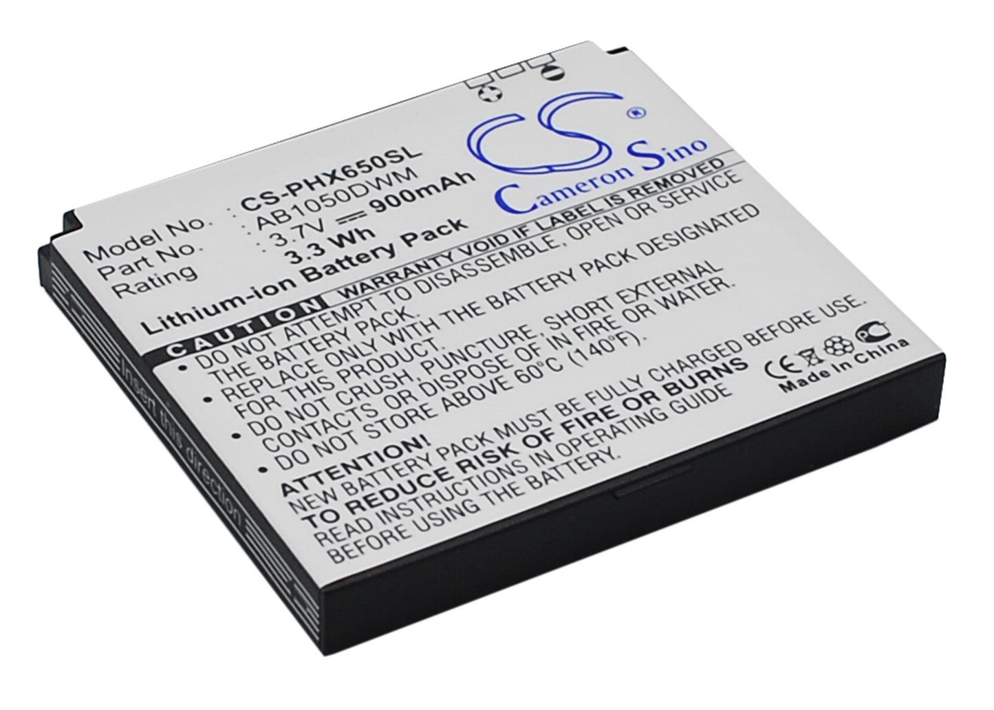 Replacement Battery for Philips  Xenium X510 – Mobile, SmartPhone – 900mAh / 3.7V