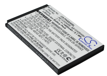 Replacement Battery for Philips Xenium T910 – Mobile, SmartPhone – 1400mAh / 3.7V - image 3