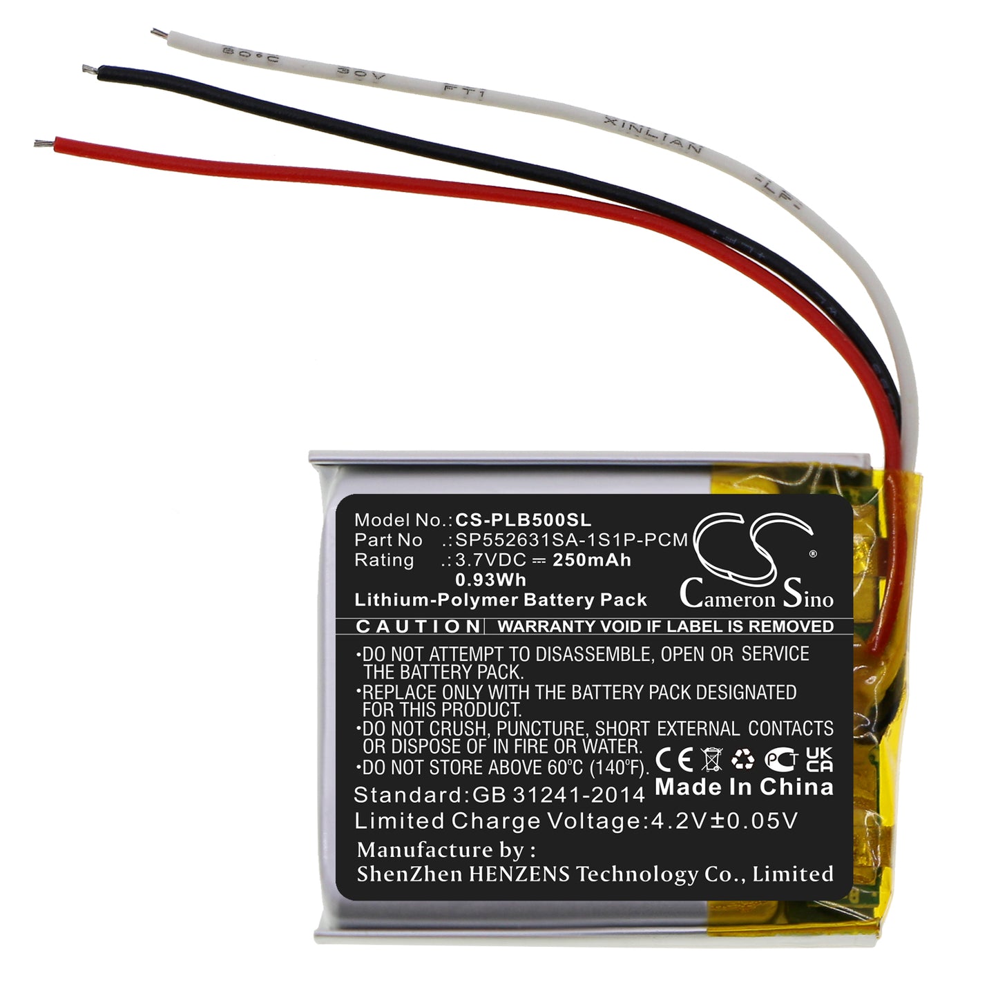 Replacement Battery for Plantronics BackBeat 500 – Wireless Headset – 250mAh / 3.7V - image 3