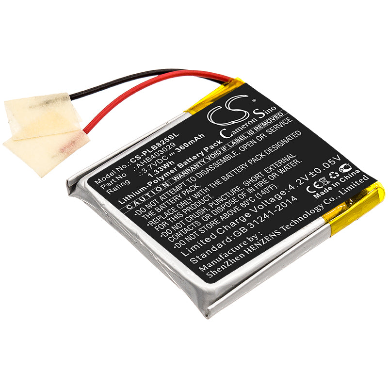 Replacement Battery for Plantronics Voyager Focus B825 – Wireless Headset – 360mAh / 3.7V - image 1
