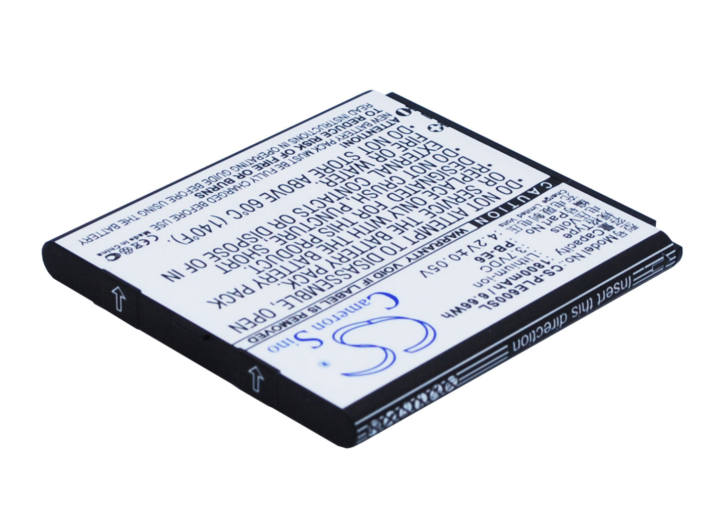 Replacement Battery for POLE E6 – Mobile, SmartPhone – 1800mAh / 3.7V - image 2