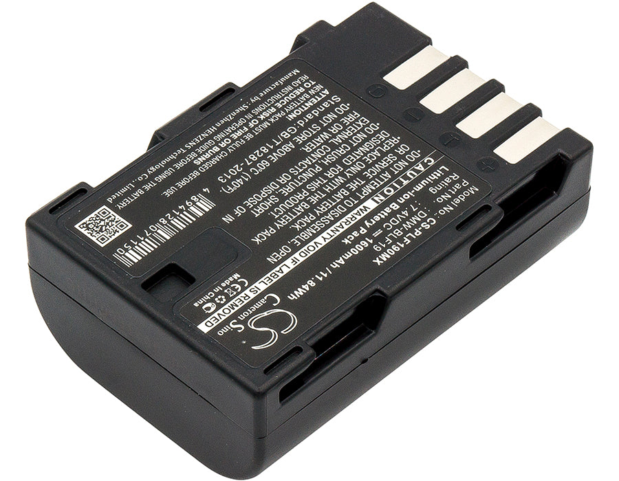 Replacement Battery for Panasonic Lumix DMC-GH3 – Camera – 1600mAh / 7.4V