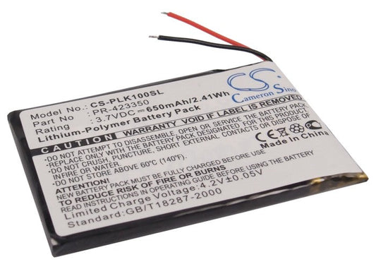 Replacement Battery for Plantronics  K100 – Wireless Headset – 650mAh / 2.41Wh / 3.7V