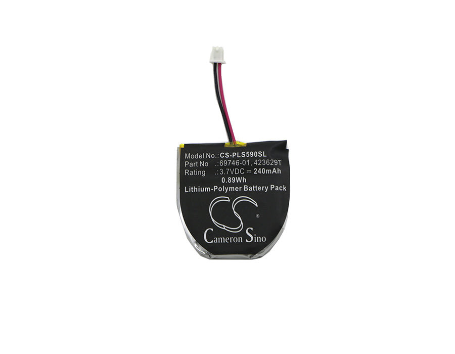 Replacement Battery for Plantronics  Pulsar 590 – Wireless Headset – 240mAh / 0.89Wh / 3.7V