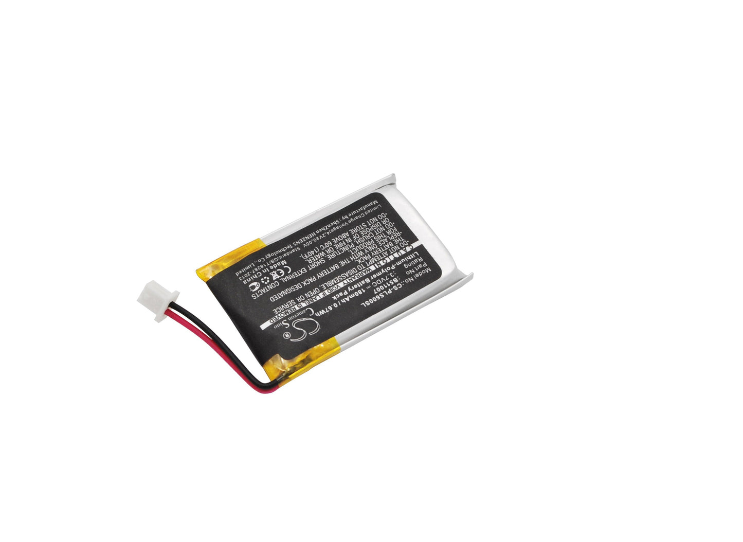 Replacement Battery for Plantronics  CS60 – Wireless Headset – 180mAh / 0.67Wh / 3.7V