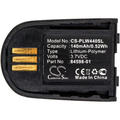 Replacement Battery for Plantronics  86507-01 – Wireless Headset – 140mAh / 0.52Wh / 3.7V