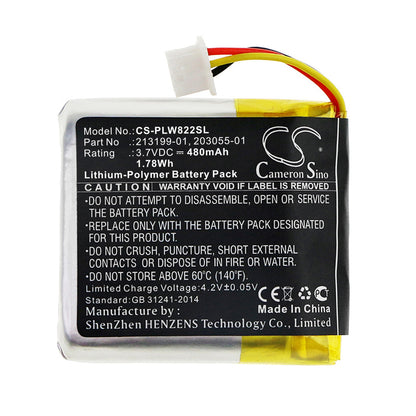Replacement Battery for Plantronics  B8200 – Wireless Headset – 480mAh / 1.78Wh / 3.7V