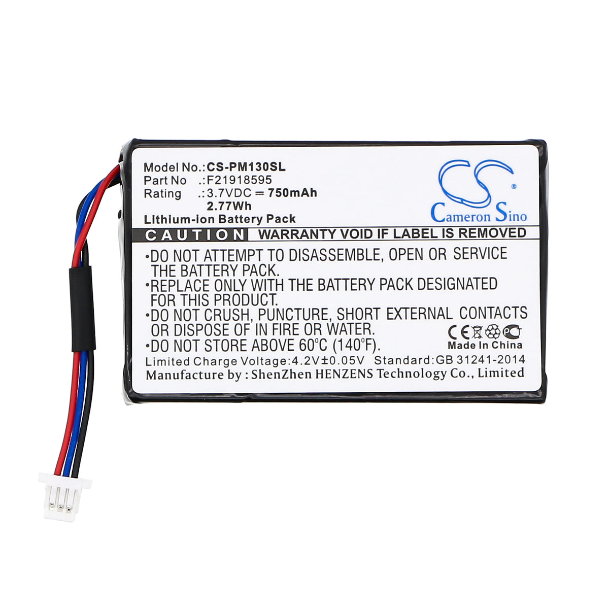 Replacement Battery for Palm M130 – PDA, Pocket PC – 750mAh / 3.7V