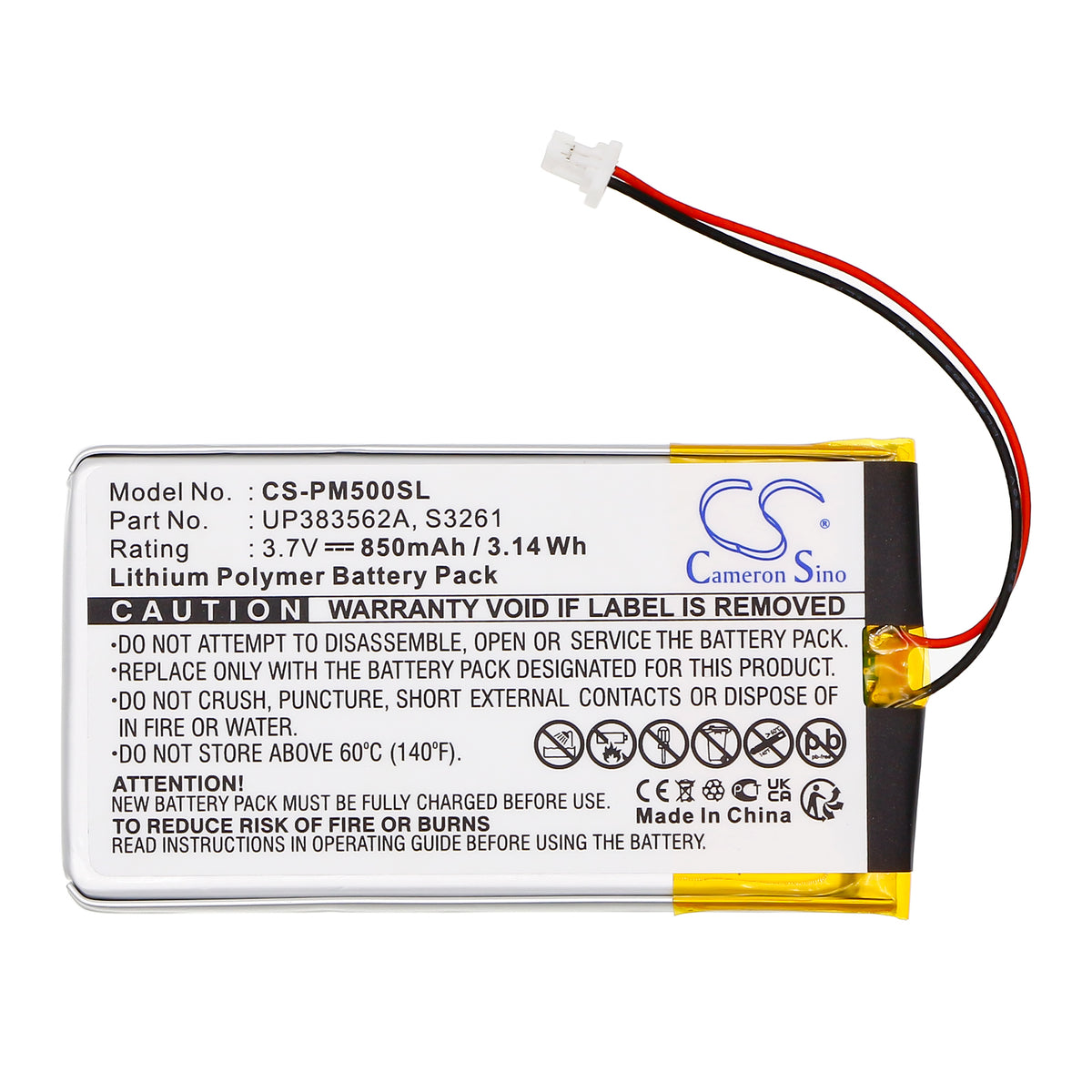 Replacement Battery for IBM | Palm WorkPad 8602-10U – PDA, Pocket PC – 850mAh / 3.7V