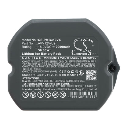 Replacement Battery for Panasonic MC-WDD91 – Vacuum – 2000mAh / 18V