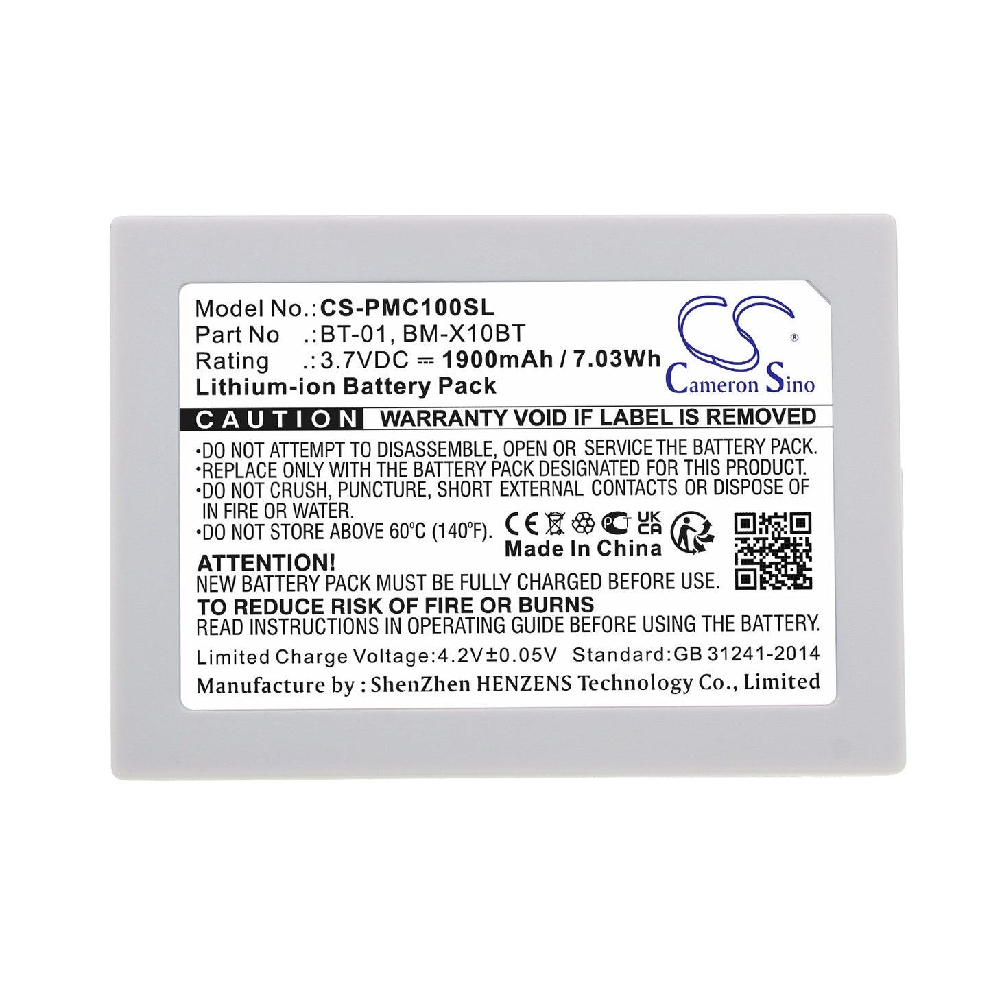 Replacement Battery for Pliant  00004394 – Wireless Headset – 1900mAh / 7.03Wh / 3.7V