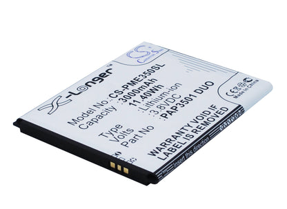 Replacement Battery for Prestigio MultiPhone 3501 DUO – Mobile, SmartPhone – 3000mAh / 3.8V - image 1
