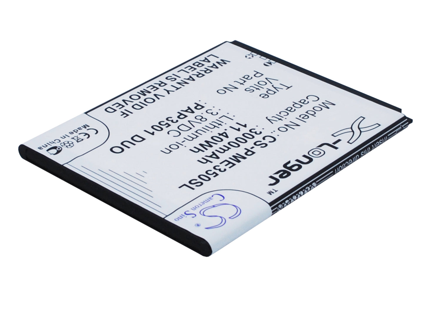 Replacement Battery for Prestigio MultiPhone 3501 DUO – Mobile, SmartPhone – 3000mAh / 3.8V - image 2