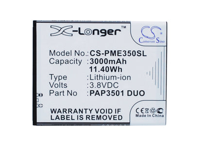 Replacement Battery for Prestigio MultiPhone 3501 DUO – Mobile, SmartPhone – 3000mAh / 3.8V - image 5