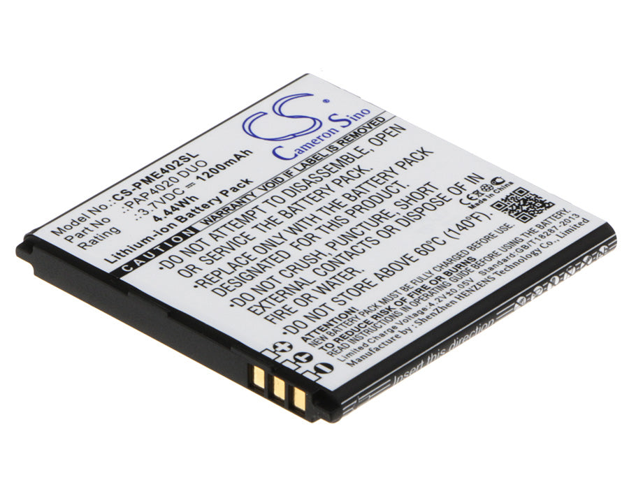 Replacement Battery for Prestigio MultiPhone 4025 Duo – Mobile, SmartPhone – 1200mAh / 3.7V - image 1