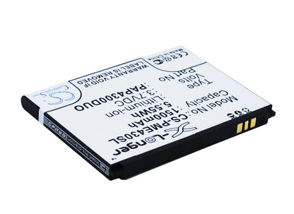 Replacement Battery for Prestigio  MultiPhone 4300 Duo – Mobile, SmartPhone – 1500mAh / 5.55Wh / 3.7V