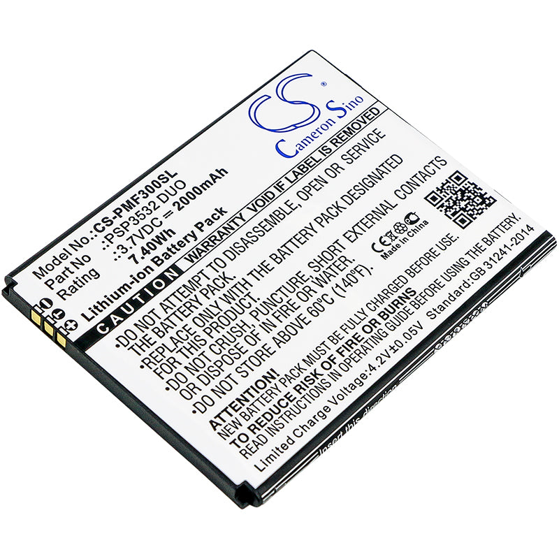 Replacement Battery for Prestigio Muze F3 – Mobile, SmartPhone – 2000mAh / 3.7V - image 1