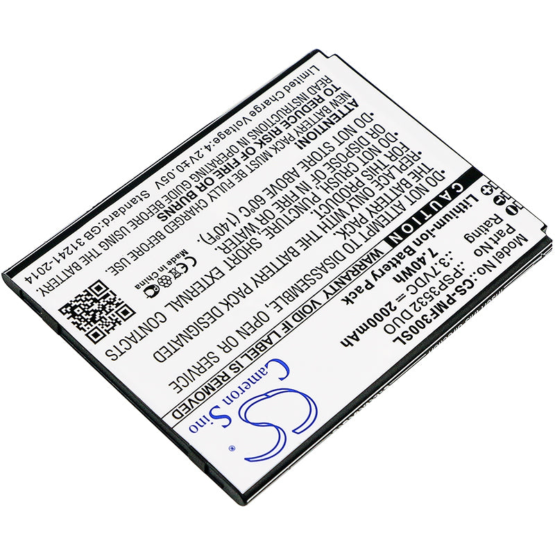 Replacement Battery for Prestigio Muze F3 – Mobile, SmartPhone – 2000mAh / 3.7V - image 2