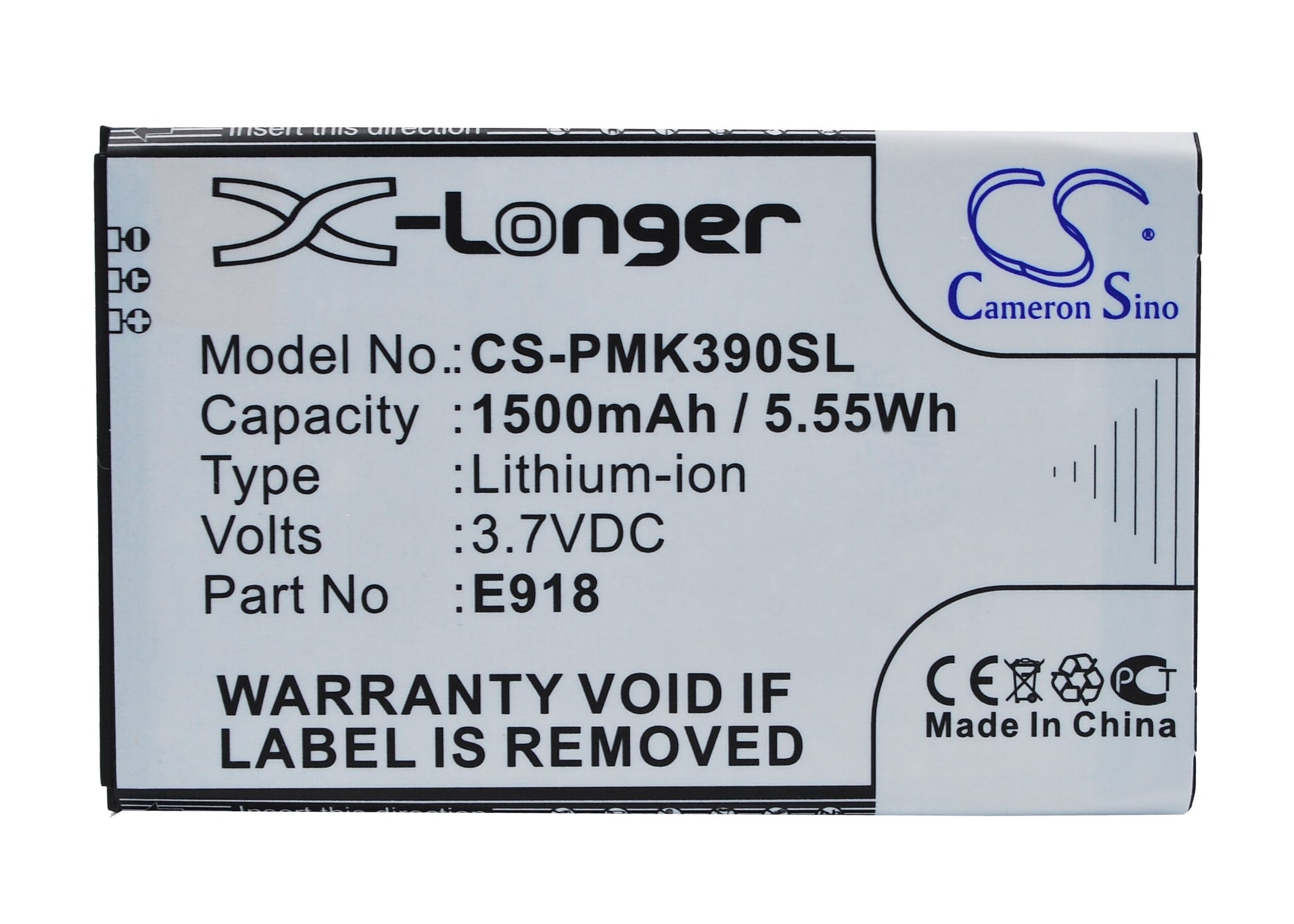 Replacement Battery for PHICOMM i310v – Mobile, SmartPhone – 1500mAh / 3.7V - image 1