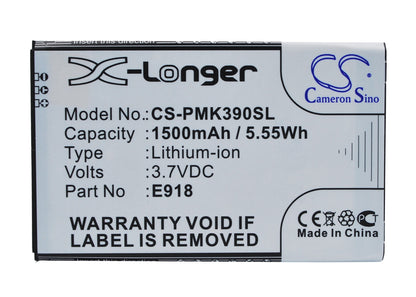 Replacement Battery for PHICOMM i310v – Mobile, SmartPhone – 1500mAh / 3.7V - image 1