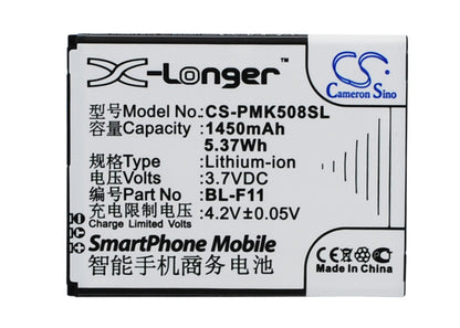 Replacement Battery for PHICOMM F11 – Mobile, SmartPhone – 1450mAh / 3.7V - image 1