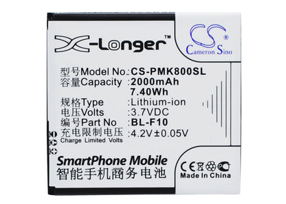 Replacement Battery for PHICOMM I800 – Mobile, SmartPhone – 2000mAh / 3.7V - image 1