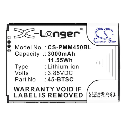 Replacement Battery for Point Mobile PM45 – Barcode Scanner – 3000mAh / 3.85V