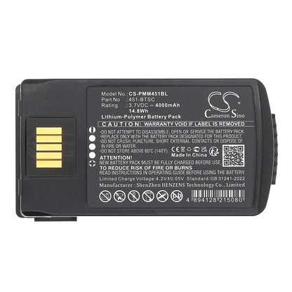 Replacement Battery for Point Mobile PM451 – Barcode Scanner – 4000mAh / 3.7V